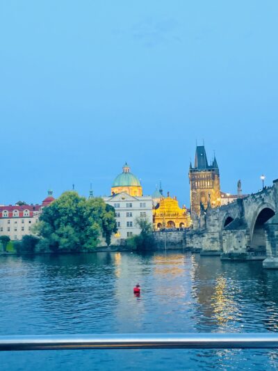 Sonnenuntergang an der Karlsbrücke 